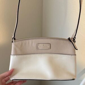 Kate Spade Two-Tone Cream and Tan Crossbody Bag